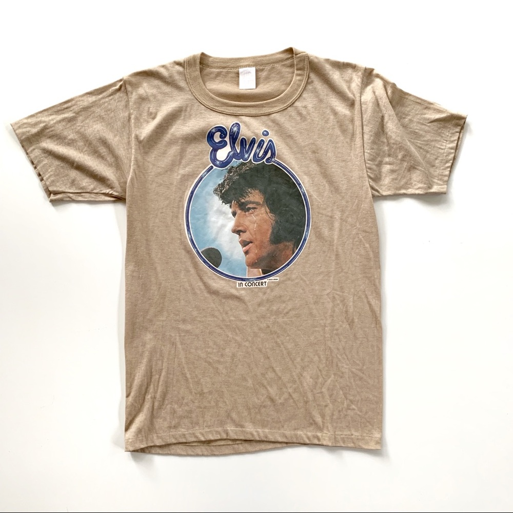 Elvis Presley Concert T Shirt 70s Vintage - Picture 1 of 4